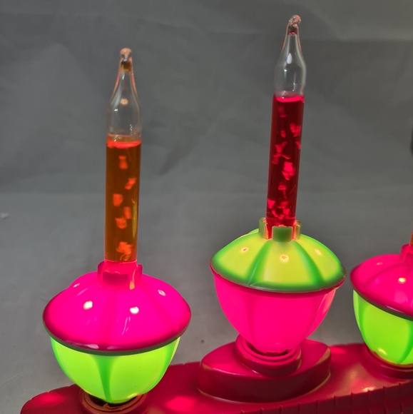 Multicolor Bubble Light Mini Candolier Candelabra Christmas Vinta… - Picture 5 of 5